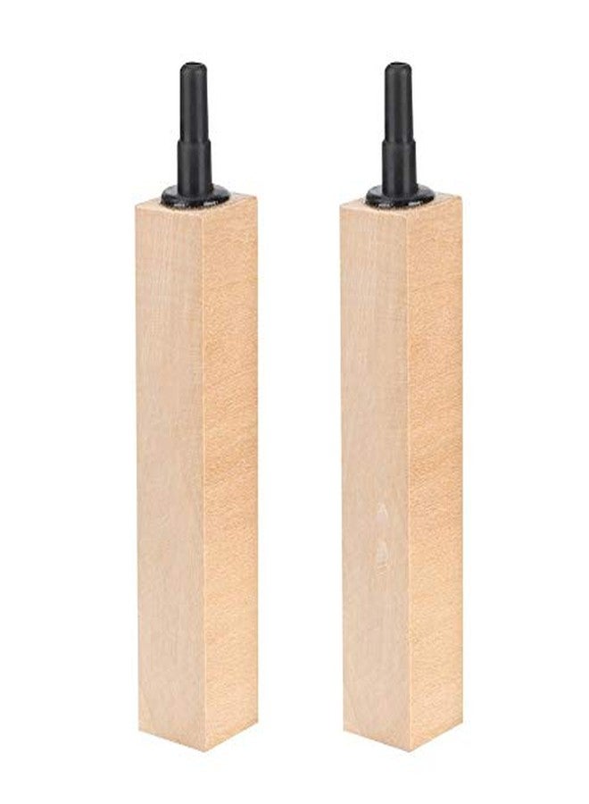 Hffheer 2Pcs/Set Wooden Air Bubble Stone Diffuser Air Stone Cylinder Fine Bubbles Air Pump Accessories for Hydroponics Aquarium Tank Pump(L) - Image 1